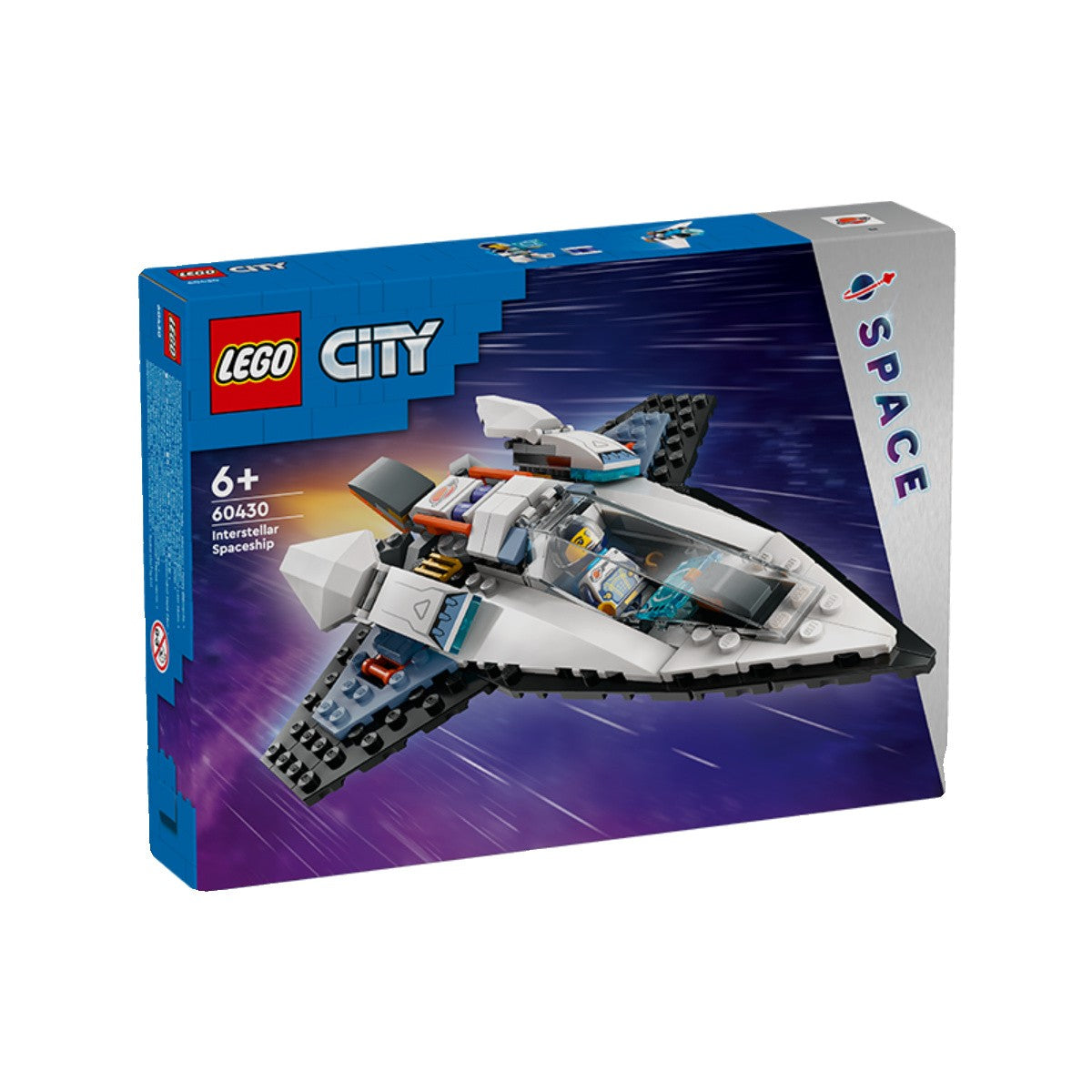 LEGO City 60430 Nave Espacial Interstelar, Quebra-Cabeça Masculino E Feminino, Blocos De Montar, Brinquedo Infantil De Presente