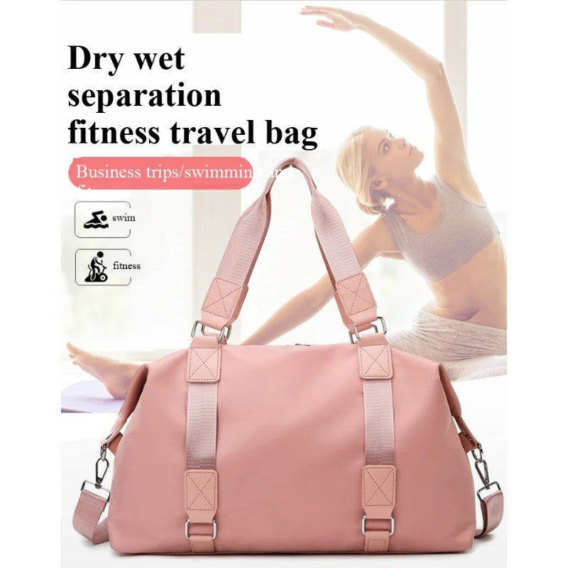 Large Gym Bag with Wet Dry Compartment | Sport Duffel for Women Men | Travel Tote