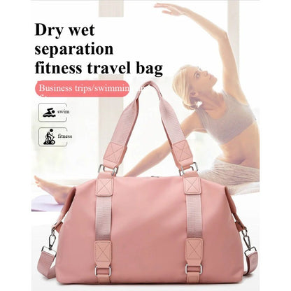 Large Gym Bag with Wet Dry Compartment | Sport Duffel for Women Men | Travel Tote