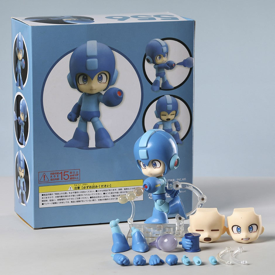 Megaman Rockman 556 Action Figure PVC Modelo Coleção de Brinquedos Decoração de Quarto Boneco Fofo