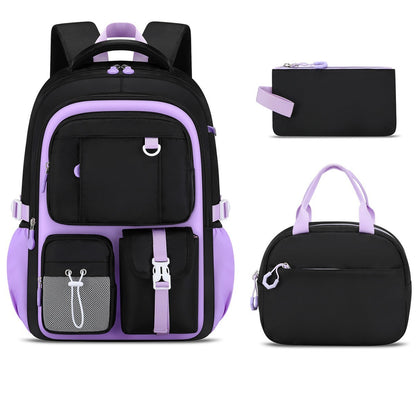 Love series elementary school backpack Lightweight large capacity and cute orthopedic school bags Middle school girls' backpacks