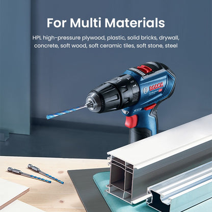 Brocas Bosch Série Expert HEX-9 Hard Ceramic e Multi Construction para Paredes de Tijolo Betão Metal Madeira 5 Peças