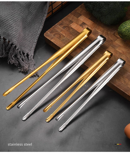 304 stainless steel barbecue tongs, extended barbecue tongs, steak tongs with teeth, food tongs