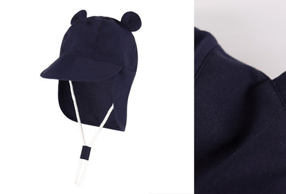 Chapéus de Sol Ajustáveis para Bebês com Proteção de Nuca - Chapéu Infantil Perfeito para Natação e Brincadeiras para Meninas e Meninos