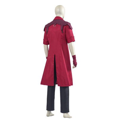 DMC 5 Dante Cosplay Wig Uniform Costumes Disguise for Adult Men Long Windbreaker Gloves Roleplay Outfits Halloween Carnival Suit
