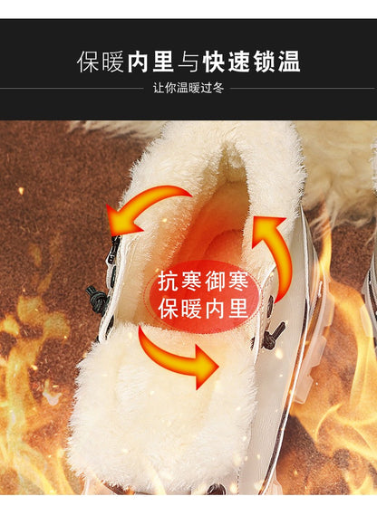 Men's winter warm ankle boots, new anti-slip sports shoes, men's motorcycle snow boots Botas Para Hombre