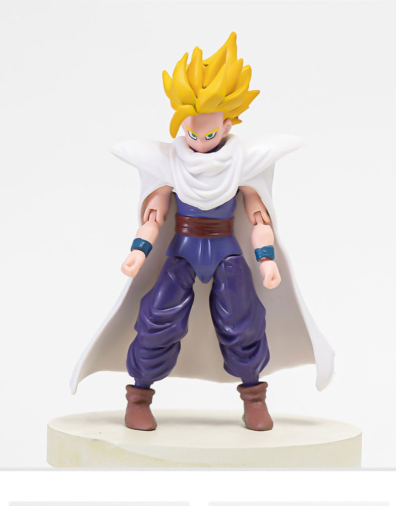 12-18CM Anime Dragon Ball Z Super Saiyan Son Goku Broly Vegeta Anime Action Figure Model Gifts Collectible Figurines for Kids
