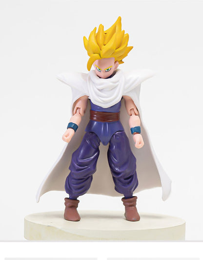 12-18CM Anime Dragon Ball Z Super Saiyan Son Goku Broly Vegeta Anime Action Figure Model Gifts Collectible Figurines for Kids