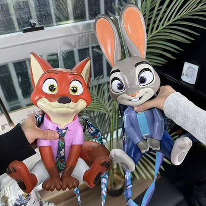 Copo de Água Original em Formato Disney Zootopia 2 Nick Judy Copos Estilizados de Desenho Animado com Alça Transversal Presentes Kawaii de Aniversário para Meninas e Meninos