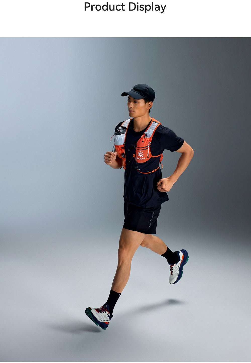 KAILAS FUGA AIR 8L Unisex Travel Marathon Trail Running Hiking Cycling Backpacks  with Dual Soft Water Bottles KA2554005