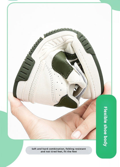 Spring and Autumn Running Sneakers for Kids Non-slip Shoes for Boys Sneakers Leather Kids Tennis Hugh Fashion Mesh Kids Shoes