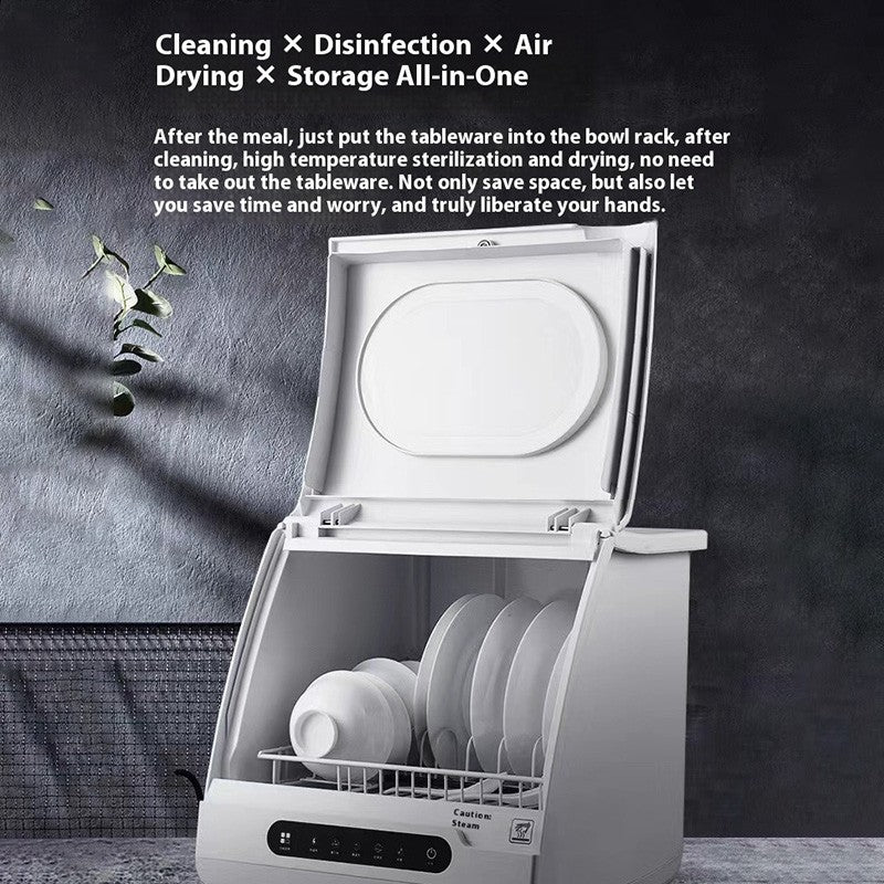 Smart home dishwasher that disinfects and dries in one and can also be used as a fruit and vegetable machine