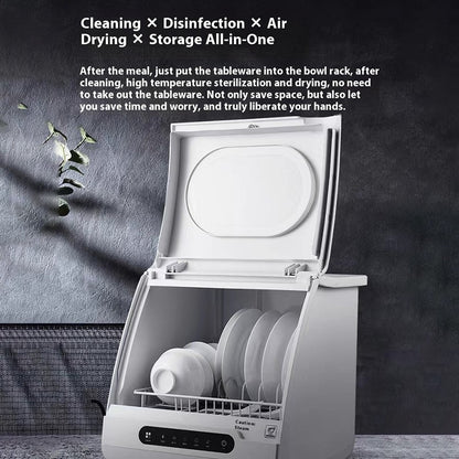 Smart home dishwasher that disinfects and dries in one and can also be used as a fruit and vegetable machine