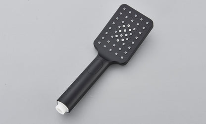 Black Digital Display Thermostatic Shower Faucet Bathroom Thermostatic 4 ways Rainfall Shower Mixer Tap,Shelf and Bidet Faucets