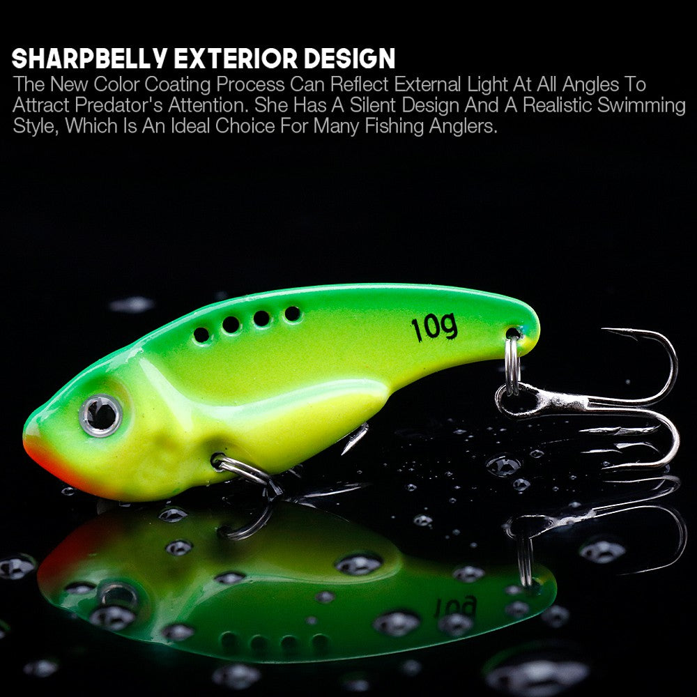 VTAVTA Metal VIB 3g/7g/10g/15g Iscas de Pesca Vibração Colher Crankbaits Afundamento Wobbler Swimbait Jigs de Gelo Isca Artificial Acessórios