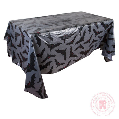 220cm×130cm Christmas Halloween Tablecloth Party Activities Family Parti Decoration Spider Snowman Pumpkin Pattern Tablecloth