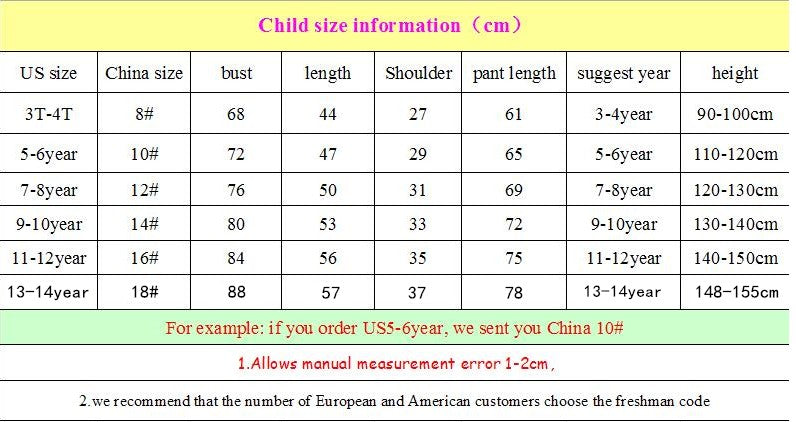 Girls Pajamas Anna Elsa Clothing Sets Kids Long Sleeve +Pant 2Piece  Children Home Clothing Girl Nightgown