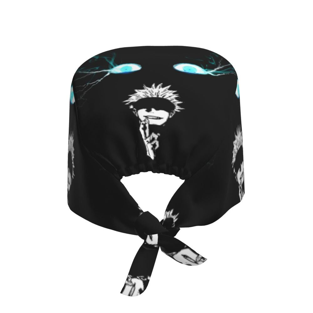 Custom S-Satorues G-Gojoes Cartoon Scrubs Cap Surgical Hats Women Men Skilled Operating Room Cap Operator Hats Lab Works Hat