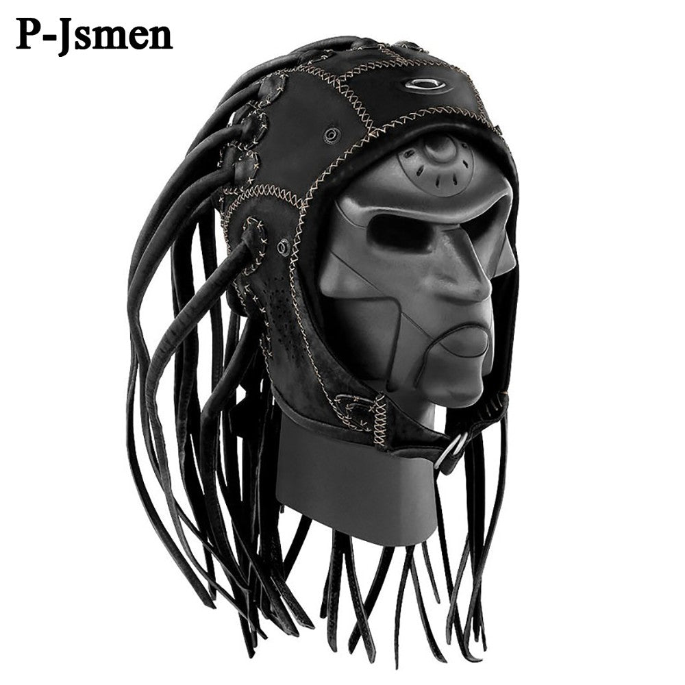 P-Jsmen Halloween Hat Party Costume Headgear Hip Hop Braids Wig Mask Adult Kids Men Boys Fashion Props Decoration