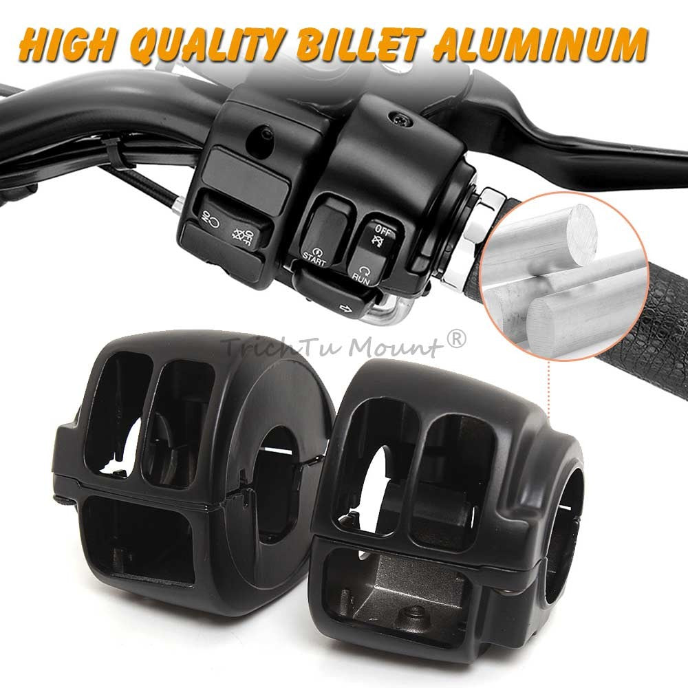 Tampa da Caixa do Interruptor de Controle do Guidão Acessório de Moto Botão do Interruptor para Harley Softail Dyna Sportster 1200 883 Touring