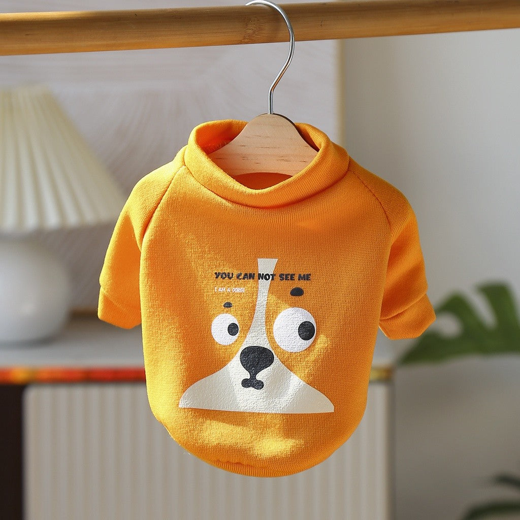 Roupa de Pet Suéter de Desenho Animado Camisa de Cachorro Outono E Inverno Suéter de Gato e Cachorro