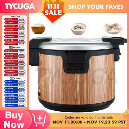 220V Electric Rice Cooker Rice Cooker Non-stick Inner Liner Soup Rice Warmer Kitchen Appliances For Restaurant/Hotel 15/19/32L