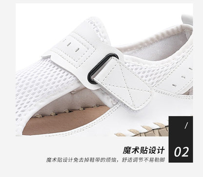 Summer Men Sandals Genuine Leather Mens Casual Shoes Outdoor Men Leather Sandals for Men Beach Shoes Roman mens Shoes