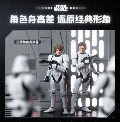 Blokees Star Wars Trooper Stormtrooper Darth Vader Bonecos de Ação Modelo Brinquedos de Montar Enfeite de Mesa Presentes de Aniversário