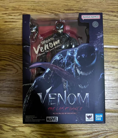 Original em Estoque Bandai Spirits S.H.Figuarts Venom:A Última Dança - Série de Coleção Venom Modelo de Personagem de Desenho Animado Kit de Garagem