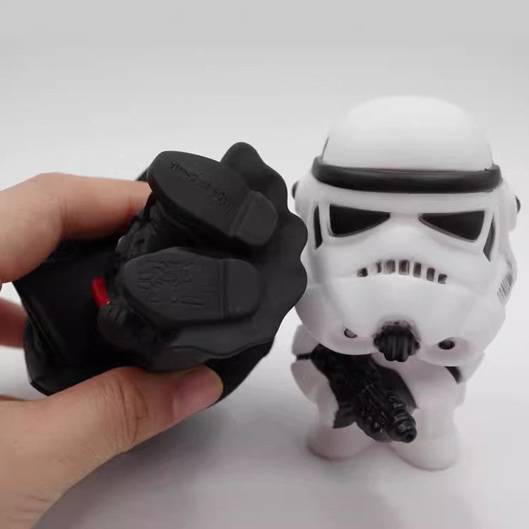 10cm Estilo Fofo Star Wars Darth Vader e STORMTROOPER Kawaii Brinquedo Action Figure Modelo Soldado Preto Branco Para Crianças