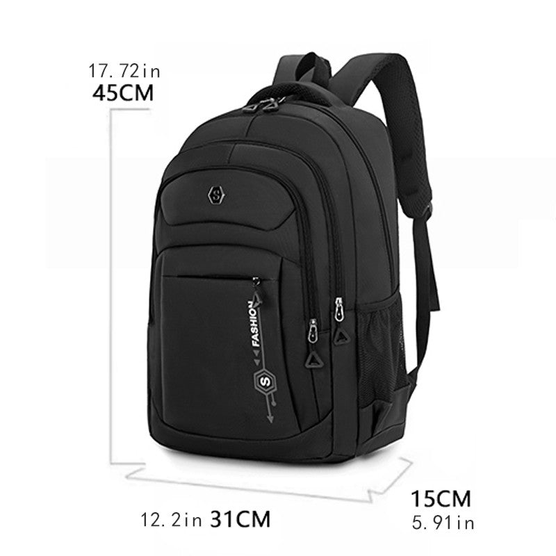 Commuter backpack - large capacity, adjustable shoulder straps, multiple compartments, suitable for school, travel, and work, tr