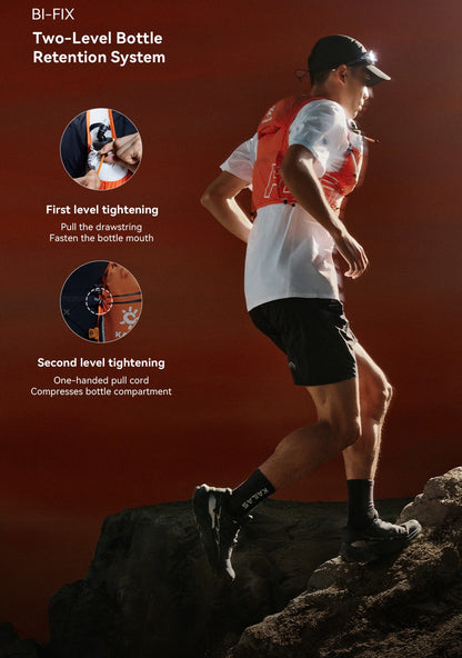 KAILAS FUGA AIR 8L Unisex Travel Marathon Trail Running Hiking Cycling Backpacks  with Dual Soft Water Bottles KA2554005