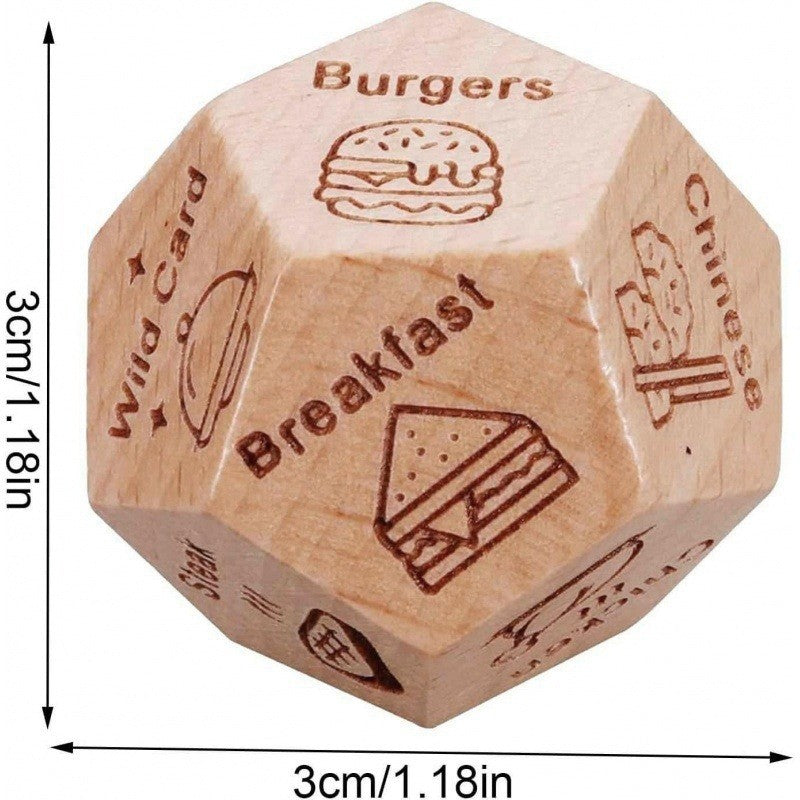Dice for Her Him Couples Gift Ideas Food Decision Dice Games Christmas Birthday Valentines Day Gifts for Wife Husband