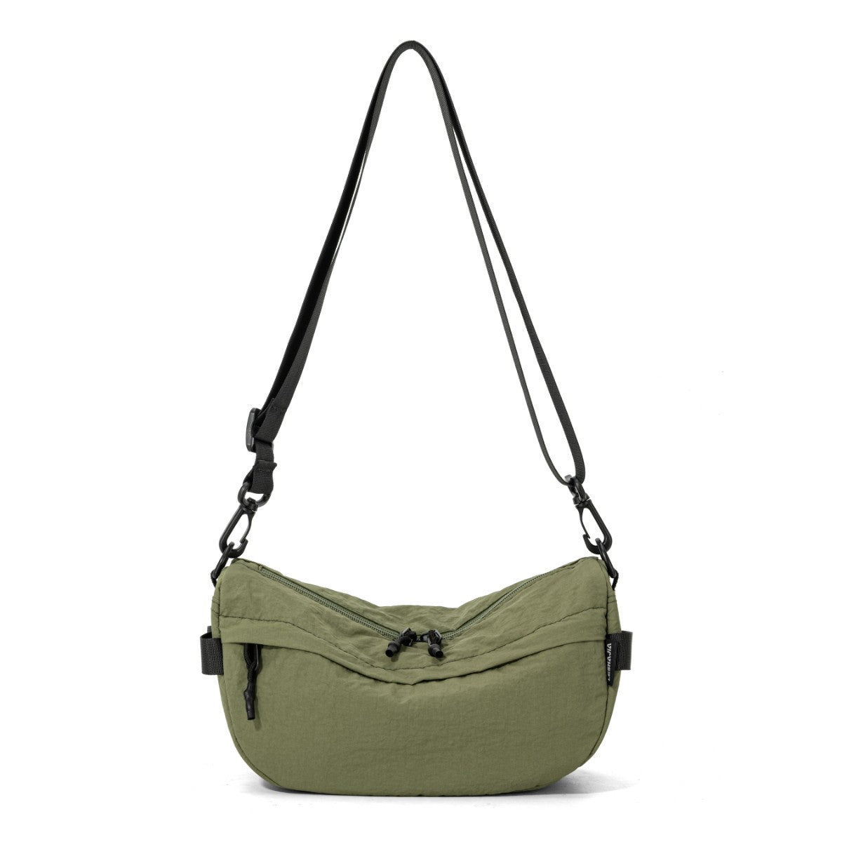 Japanese-Style Waterproof Lightweight Nylon Crossbody Bag, Lightweight Casual Multi-Pocket Unisex Phone Bag, Small Square Bag, Trendy for Hiking and Shopping