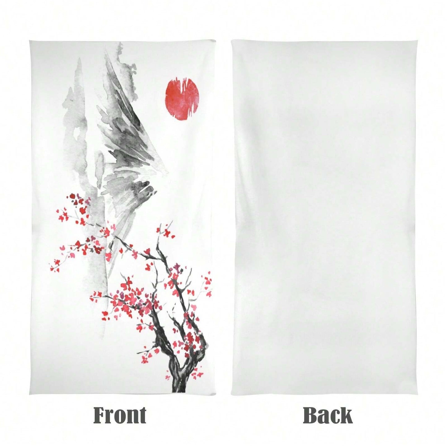 Japanese Sakura Sun And Mountain Beach Towel Microfiber Beach Towels, Oversized Lightweight Quick Dry Sand Proof, Absorbent