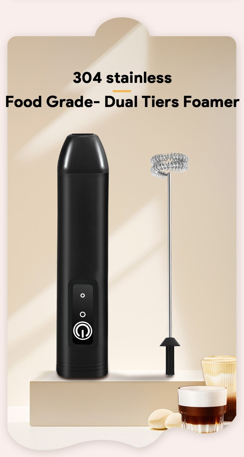 Batedor de Ovos Elétrico Portátil Recarregável USB Espumador de Leite 3 Velocidades Mixer para Café Bebidas Culinária