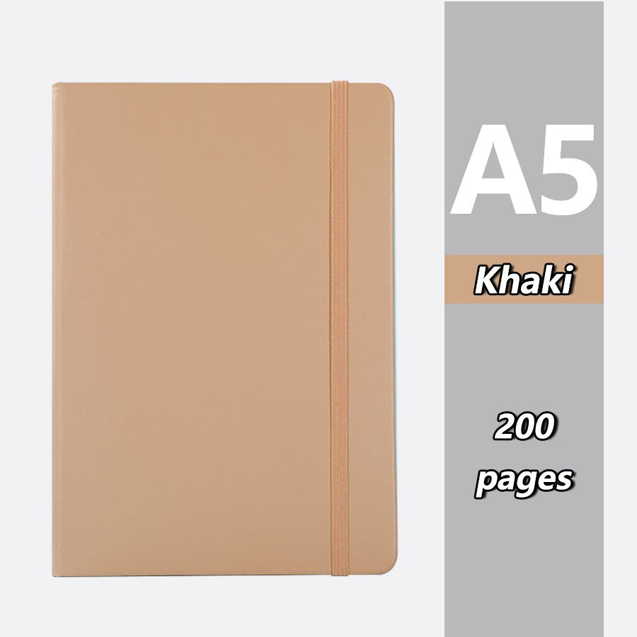 Popular A5 bound notebook, 200 pages, school supplies, agenda, suitable for offices, universities, couples, is the best gift