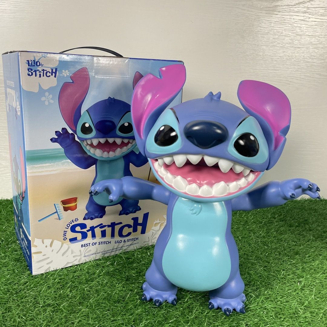 Hot Disney Lilo & Stitch Stitch Large Size Figurine Model Trendy Play Toy Desktop Home Room Decoration Ornament Collectible Gift