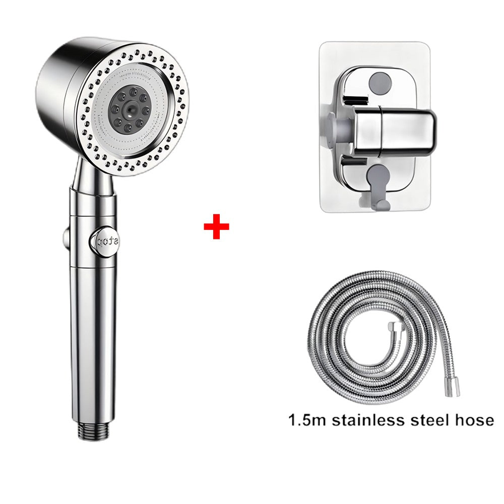 5 Modos de Pulverização Chuveiro Econômico de Água ABS Chuveiros de Mão Spa Grande Fluxo Portátil Banheiro Filtro Bico de Torneira de Chuveiro Conjunto