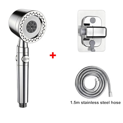 5 Modos de Pulverização Chuveiro Econômico de Água ABS Chuveiros de Mão Spa Grande Fluxo Portátil Banheiro Filtro Bico de Torneira de Chuveiro Conjunto