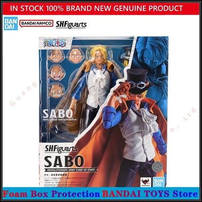 Atacado Bandai 100% Genuíno One Piece Model Kit Anime Figures SHF Monkey D Luffy Nami Shanks Roronoa Zoro Romance Dawn