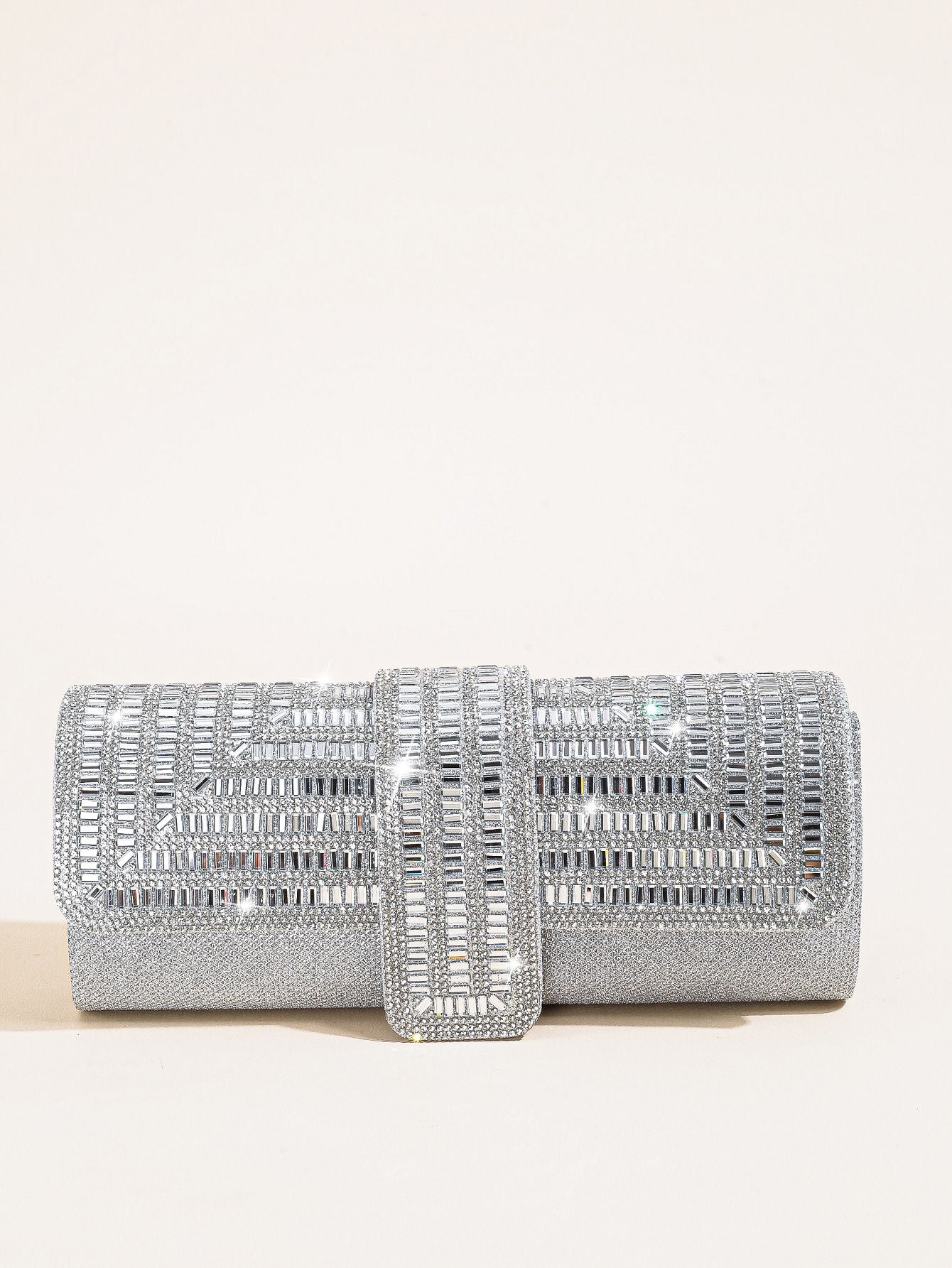 Luxury Glitter Evening Handbag, Rhinestone Evening Bag, Elegant Shiny Banquet Purse