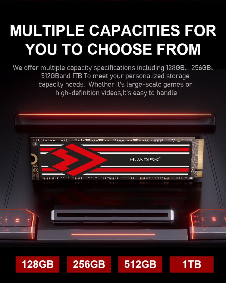 SSD HUADISK M.2 NVMe 1TB 512GB 256GB 128GB PCIe 3.0X4 Solid State Drive M2 2280 Disco Rígido Interno para Laptop HDD para PC Computador