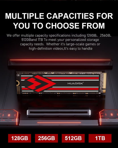 SSD HUADISK M.2 NVMe 1TB 512GB 256GB 128GB PCIe 3.0X4 Solid State Drive M2 2280 Disco Rígido Interno para Laptop HDD para PC Computador