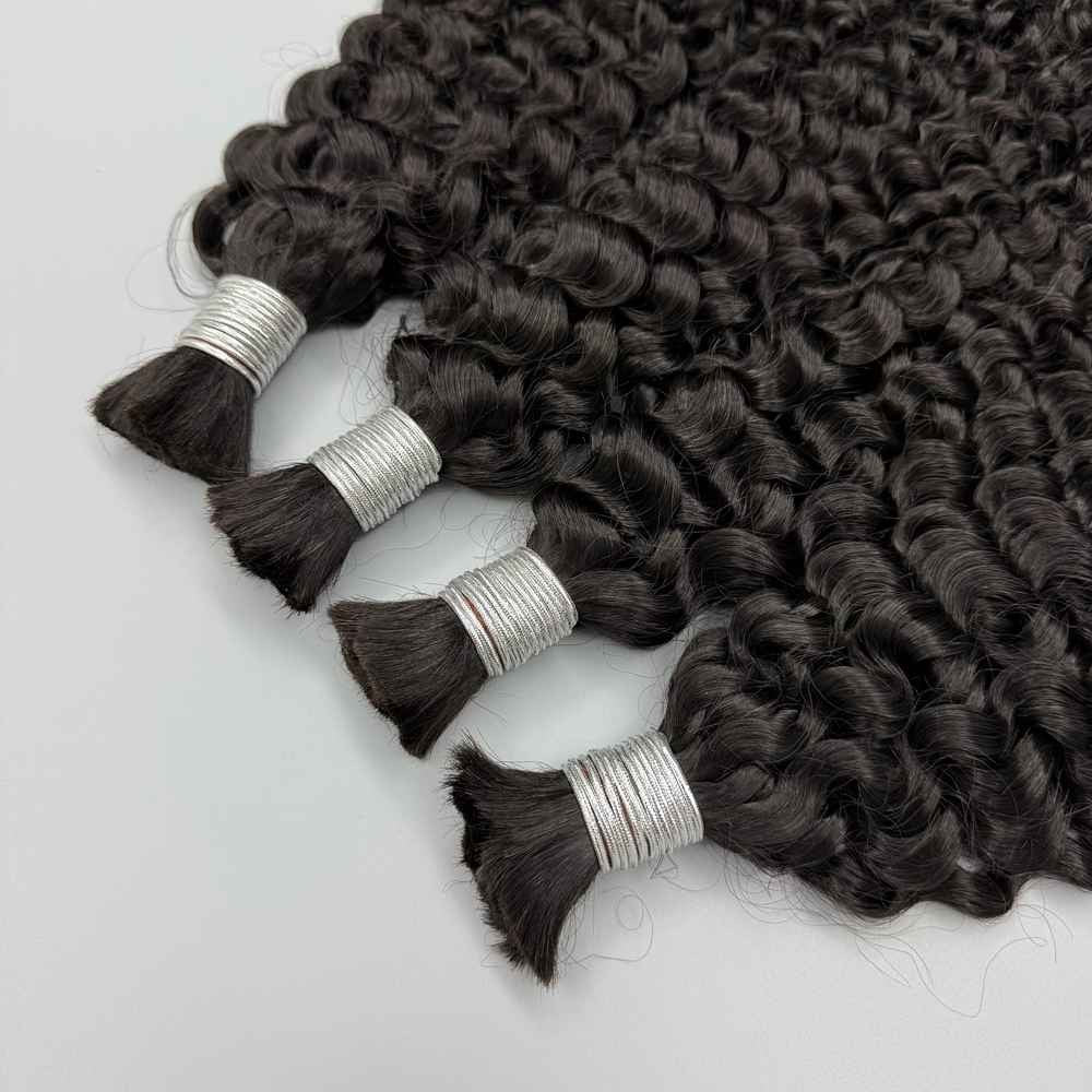 Ombre Highlight 427 Cabelo Humano Cacheado Brasileiro Profundo Ondulado Boho Tranças 100% Cabelo Humano Remy Extensões de Cabelo Humano Cru para Trança