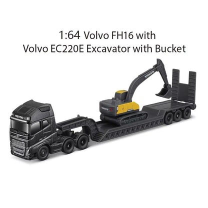Maisto 1:64 Scania 770S Volvo FH16 Transporte Pesado Liga Modelo Veículo de Engenharia Coleção Presente para Meninos Colecionadores Brinquedo