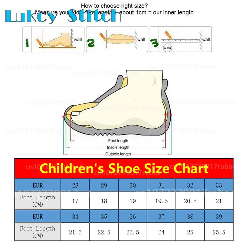 Stitch Shoes sneakers for children Student Casual basketball Kid Sneakers girls boys Running Sports Shoes Gift