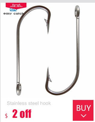Anzol Easy Catch tamanho 28/0 de Aço Inox para Pesca Grande Forte Grosso Peixe Grande Atum