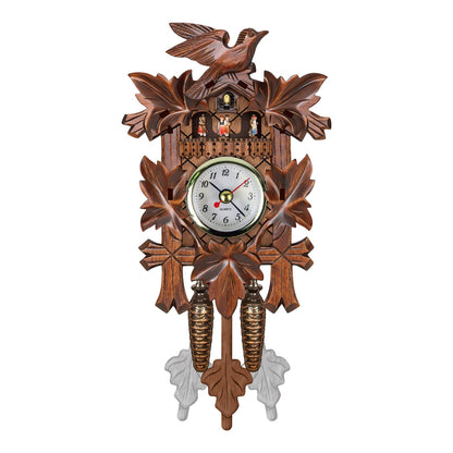 Bird Time Bell Swing Alarm Watch Imitation Wood Style With Easy-to-Read Dials Cuckoo Clock CM012