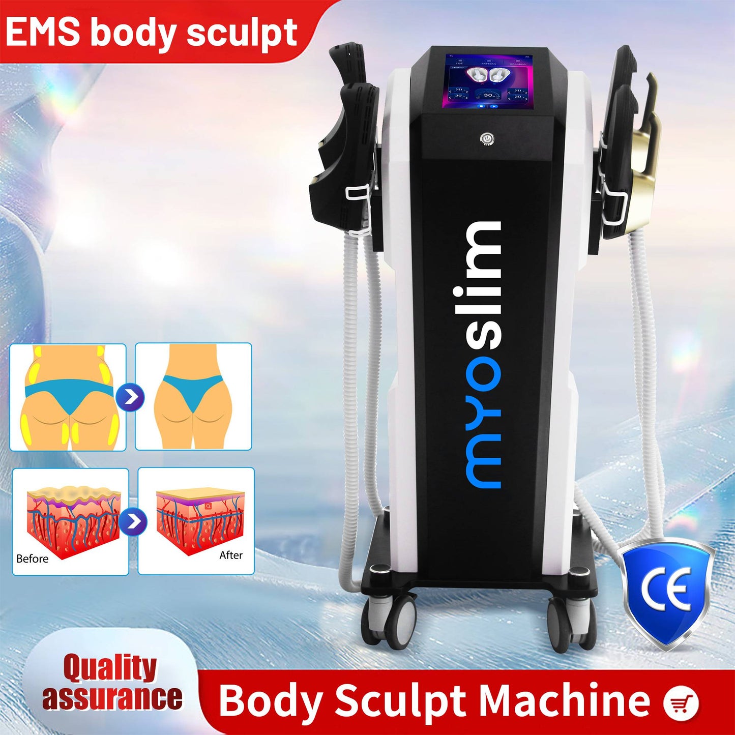 EMSZero High Power RF EMS Device – Portable Slimming & Body Sculpting Machine with Fat Reduction Function